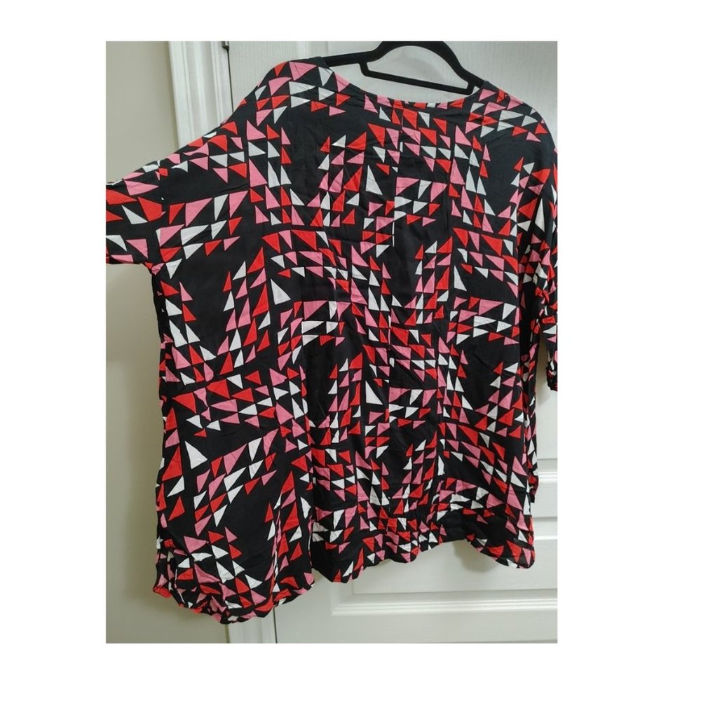 MAMAS&PAPAS LOOSE SHIRT DRESS ABSTRACT PRINT (US 4) - Picture 5 of 5